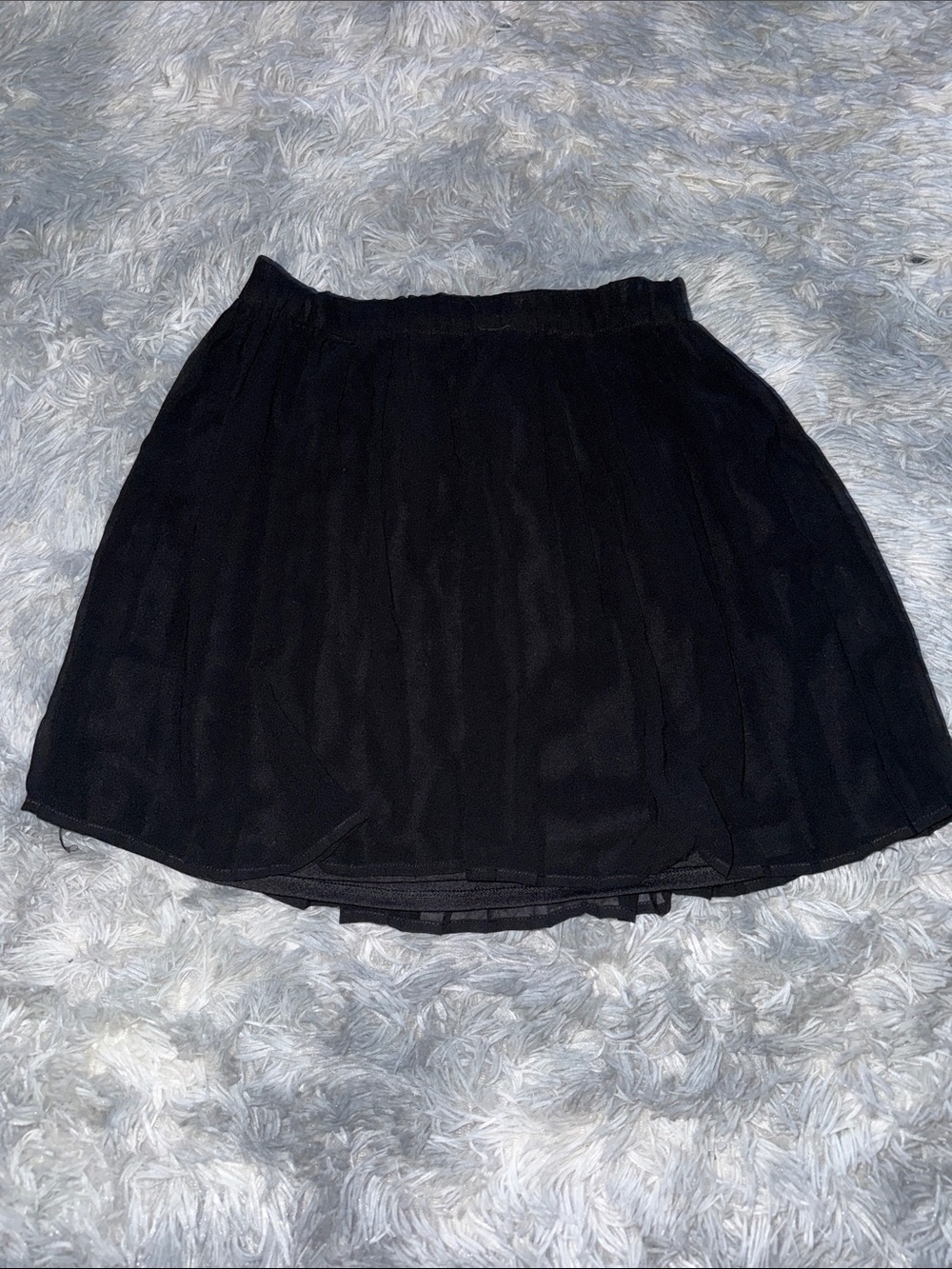 Dynamite Black Chiffon Skater Skirt